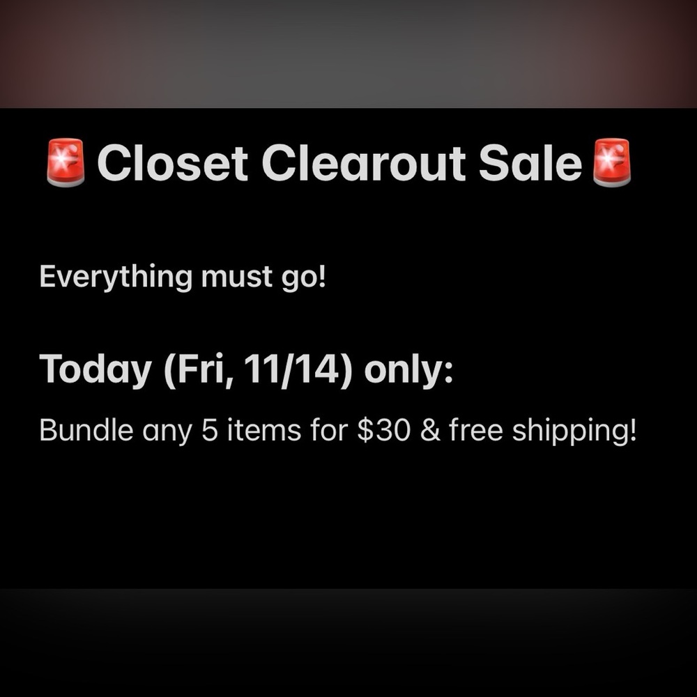 Closet Clearout Sale Poster